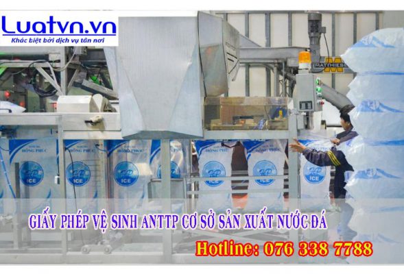 Xin giấy phép vệ sinh an toàn thực phẩm cơ sở sản xuất nước đá cần đảm bảo các điều kiện