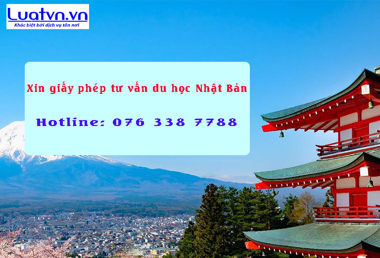 Xin giấy phép tư vấn du học Nhật Bản