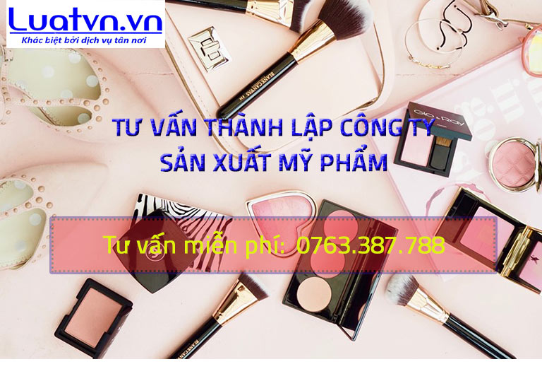 Thành lập công ty sản xuất mỹ phẩm