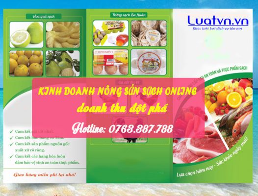 Lợi ích khi lựa chọn kinh doanh nông sản sạch online