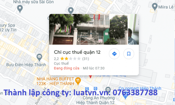 chi cuc thue quan 12